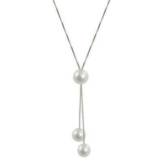 10.0mm Cultured Freshwater Pearl Adjustable Lariat Necklace in