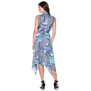 IMAN Global Chic Glam to the Max Summer Print Flair Dress