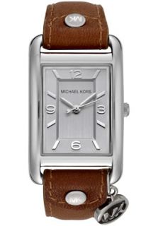 Michael Kors MK2165  Watches,Womens Silver Dial Tan Leather, Casual Michael Kors Quartz Watches