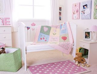tea time cot bed quilt by babyface