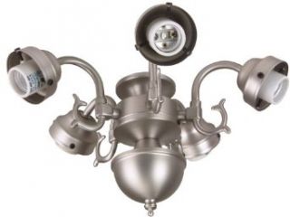 Craftmade F545CFL AW Five Light Ceiling Fan Fitter, Antique White   Ceiling Fan Light Kits  