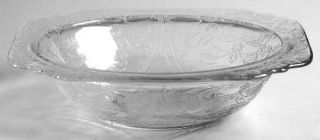 Indiana Glass Recollection Clear Soup Cereal Bowl   Clear,Pressed,Scroll Design
