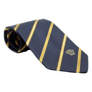 Versace VE BO316 0001 Navy /Gold Stripe Silk Men's Tie at  Mens Clothing store Neckties