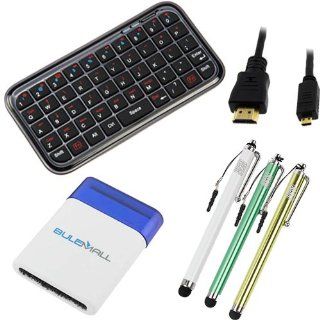 BIRUGEAR Bluetooth Wireless Mini Keyboard + 3 Stylus Pen + Mini Brush for Archos 101 XS, 80 Cobalt, 101 G9, 80 G9, 5 internet tablet, 32 Internet Tablet Computers & Accessories