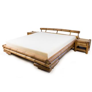 Matisse Tong Bamboo Platform King size Bed Neutral Size King