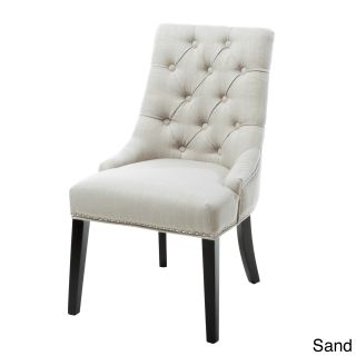 Christopher Knight Home Katrina Beige Tufted Linen Dining Chair