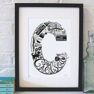 best of chelsea screenprint by lucy loves this