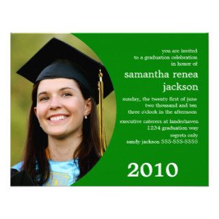 Future Dreamer Graduation Invitation (Green)