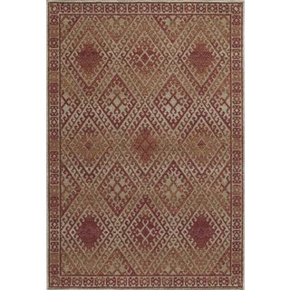 Artemis 4 Red Geometric Area Rug (53 X 76)