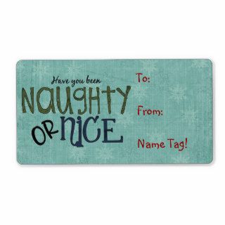Christmas Fun Name Tag or Return Address Avery Lab Shipping Label