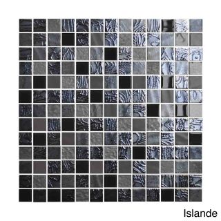Emrytile 13.1 inch Onix Mystic Glass Mosaic Tile Sheets (pack Of 5)