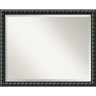 Large Pequot Black Framed Mirror