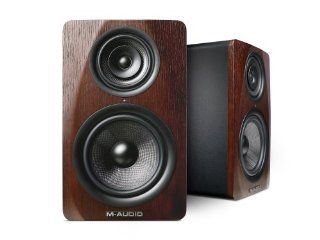 M Audio M3 8 3 Way Active Studio Monitor Speaker with 8 inch Woven Kevlar Woofer (Single) Musical Instruments