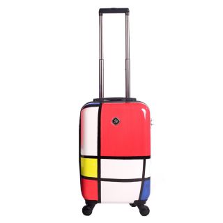 Neocover Primary Color Block 20 inch Carry on Hardside Spinner Upright Suitcase