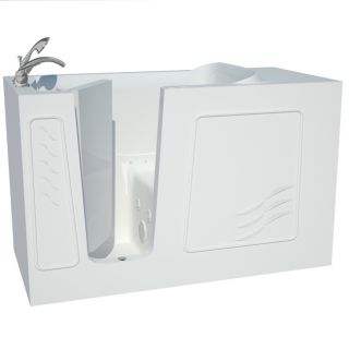 Explorer Series 30x60 Left Drain White Air And Whirlpool Jetted Walk in Bathtub