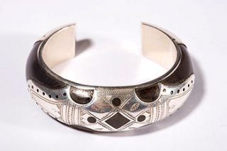 handmade sterling silver and ebony bracelet from timbuctou by alkina