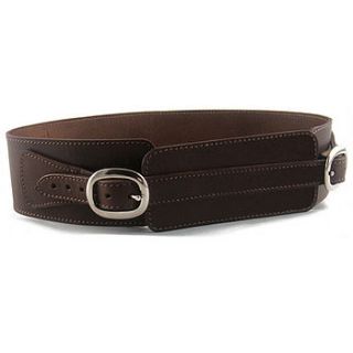 hand crafted brown leather belt by freeload leather accessories