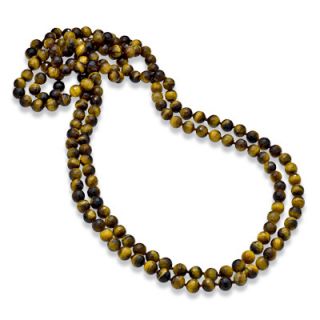 5mm Faceted Tigers Eye Continuous Necklace   64   Zales