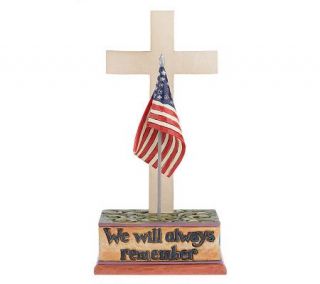 Jim Shore Heartwood Creek Tribute Cross Figurine —