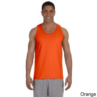 Gildan Mens Ultra Cotton Tank Top Orange Size XXL