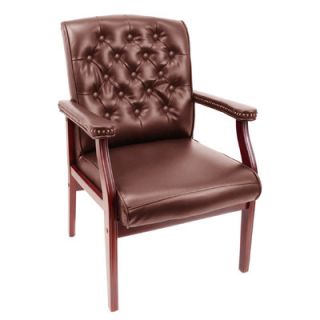 Regency Ivy League Traditional Guest Side Chair 9075 Fabric Burgundy