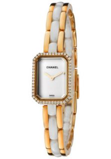 Chanel H2435  Watches,Womens Premiere White Diamond 18k Solid Gold & White High Tech Ceramic, Luxury Chanel Quartz Watches