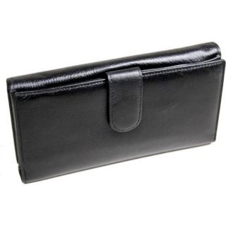Castello Black Nappa Leather Double sided Wallet