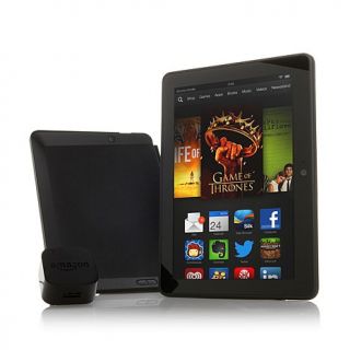 Kindle Fire HDX 7" Quad Core, 32GB Tablet with Case and Mayday Button with Live