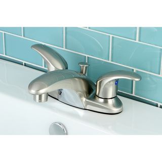 Double Handle Satin Nickel Bathroom Faucet