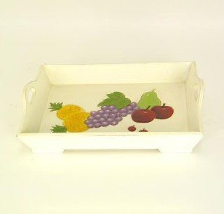 Wooden Decorative Fruit Tray (Multi) (4"H x 17"W x 12"D) Kitchen & Dining