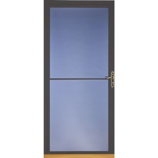 Pella Brown Full View Tempered Glass Storm Door (Common 81 in x 36 in; Actual 80.78 in x 37 in)
