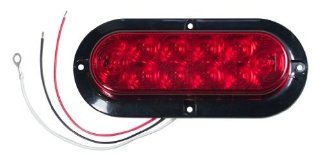 Blazer C562RTM Red 6" Oval LED Stop/Turn/Tail Light with Flange Automotive