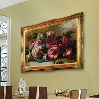 Tori Home Discarded Roses by Renoir Framed Original Painting