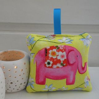 pink elephant lavender cushion by isana design