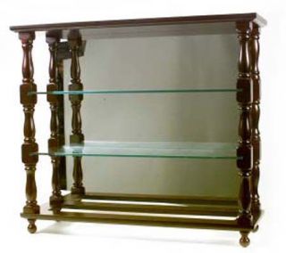 Fenton Art Glass Mirrored Display Case —