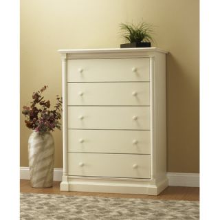 Orbelle Imperial 5 Drawer Chest 4005FW / 4005N Finish French White