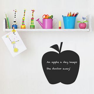 apple chalkboard wall sticker by spin collective
