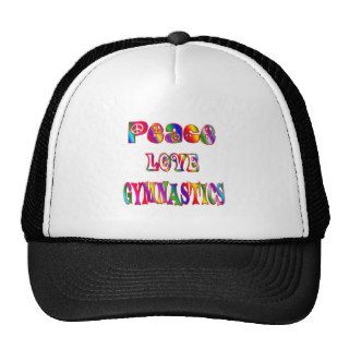Peace Love Gymnastics Hats