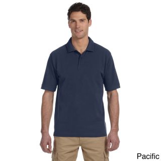 Econscious Mens Organic Cotton Pique Polo Shirt Blue Size L