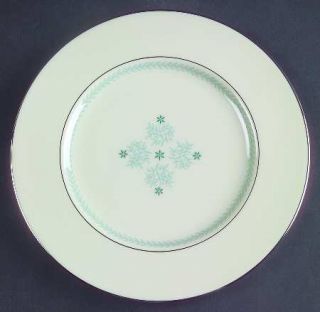 Lenox China Charmaine Salad Plate, Fine China Dinnerware   Blue Leaves & Stars I