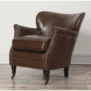 Mercer Chocolate Leather Club Chair