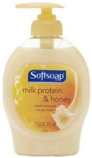 Softsoap Elements Milk Protein and Honey Moisturizing Hand Soap 7.5 oz (Pack of 2) Health & Personal Care