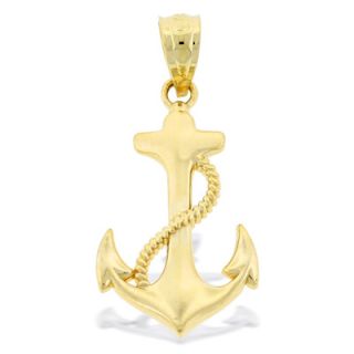 Anchor Necklace Charm in 10K Gold   Zales