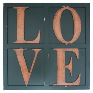 Decorative Letters Wall Hanging Love   Red