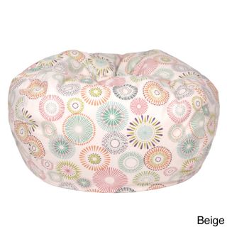 Starburst Pinwheel Pattern Medium Cotton Bean Bag Chair