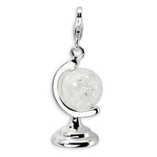 Amore La Vita™ Crystal Globe Charm in Sterling Silver   Zales