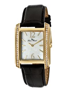 Womens Coca Yellow Gold & Black Watch by Lucien Piccard Watches