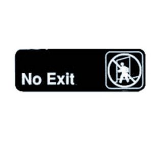 Tablecraft 3 x 9 in Sign, No Exit, Adhesive Back