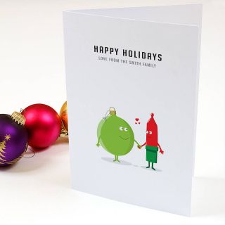 happy holidays personalised christmas cards by brough and ready