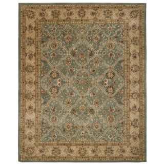 Nourison 2000 Light Blue Wool Area Rug (99 X 139)